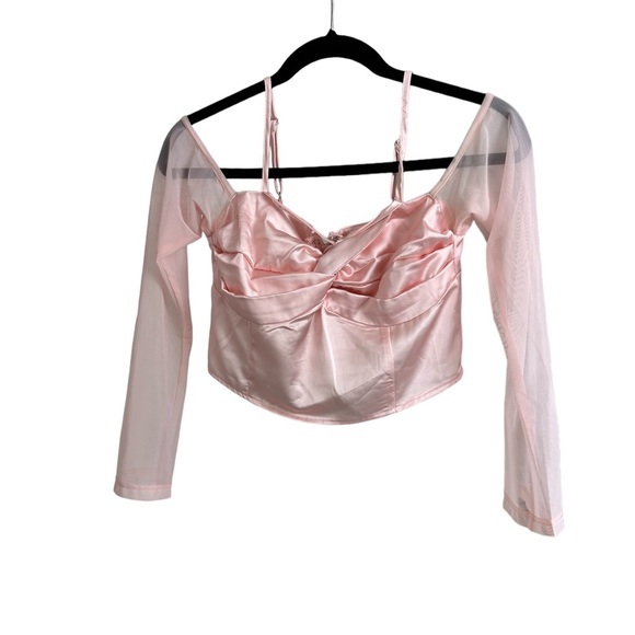 Pink Princess Polly Crop Top - Picture 1 of 6